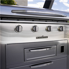 Select 36” Griddle Air Fryer Combo with Dual Side Tables and Storage Drawers