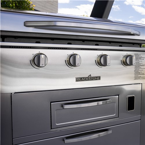 Select 36” Griddle Air Fryer Combo with Dual Side Tables and Storage Drawers